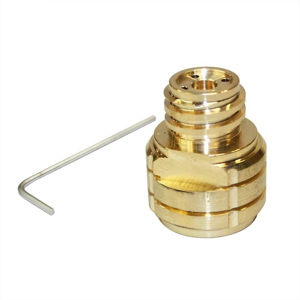 Interstate Pneumatics CO2 Tank to Soda Machine Cylinder Adapter, Brass, 1,800 psi SS320 - main